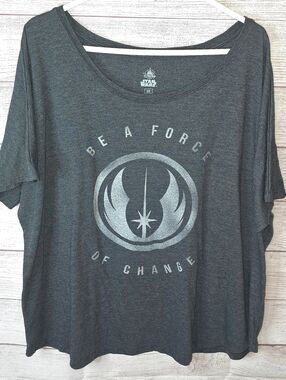 Disney Parks Star Wars "Be a Force of Change" Tee With Jedi Order Symbol Size 2X